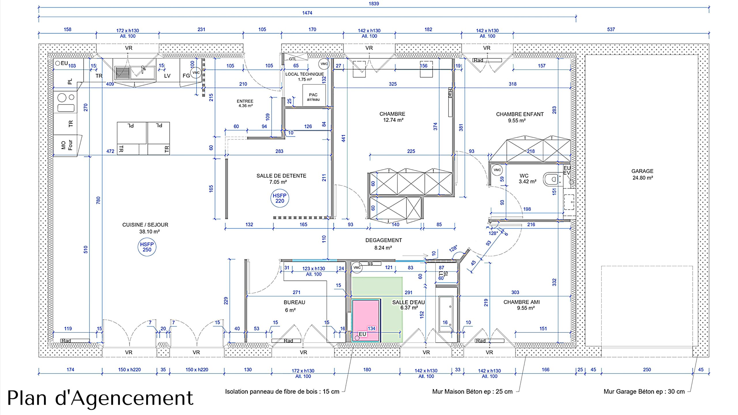 optimiser le Potentiel de votre intérieur. 8 plan d'agencement côté