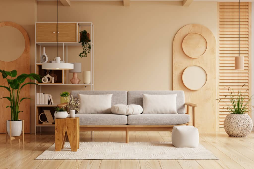 a cozy and inviting living room featuring a modern 2026 01 09 12 13 06 utc