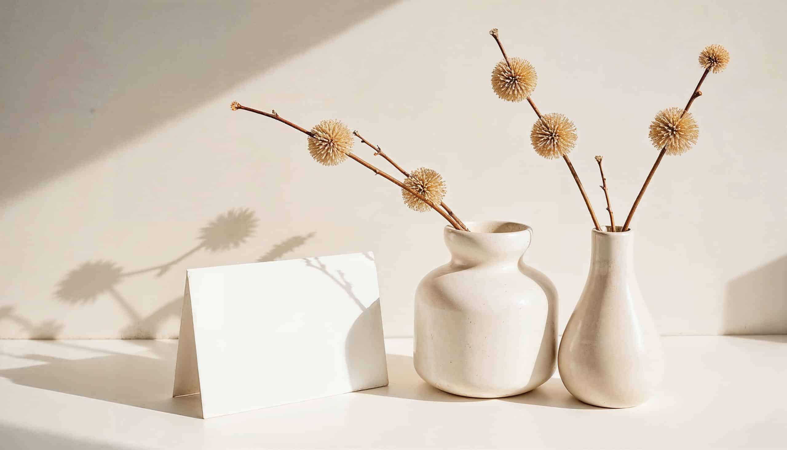 ceramic vases with decorative branches soft lighting 1 scaled